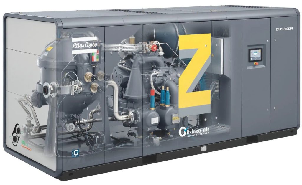 Maintenance compresseur d’air fixe Atlas Copco de types ZT et ZR.